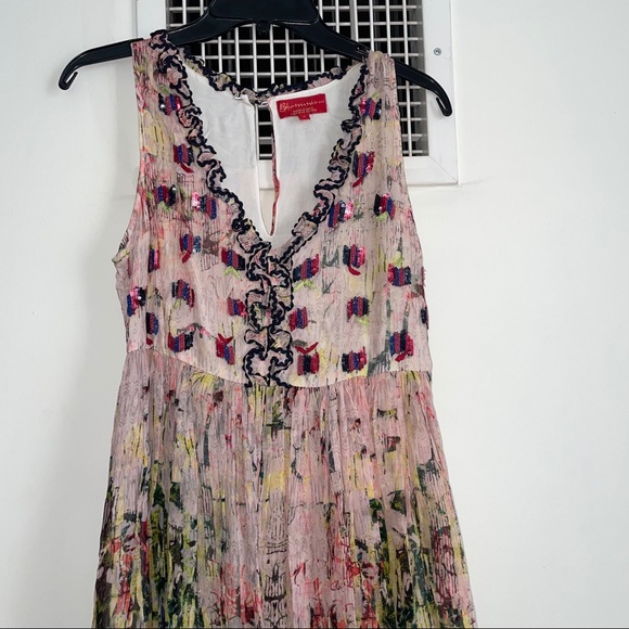 Anthropologie Bhanuni Floral Dress Size 2 - Picture 6 of 7